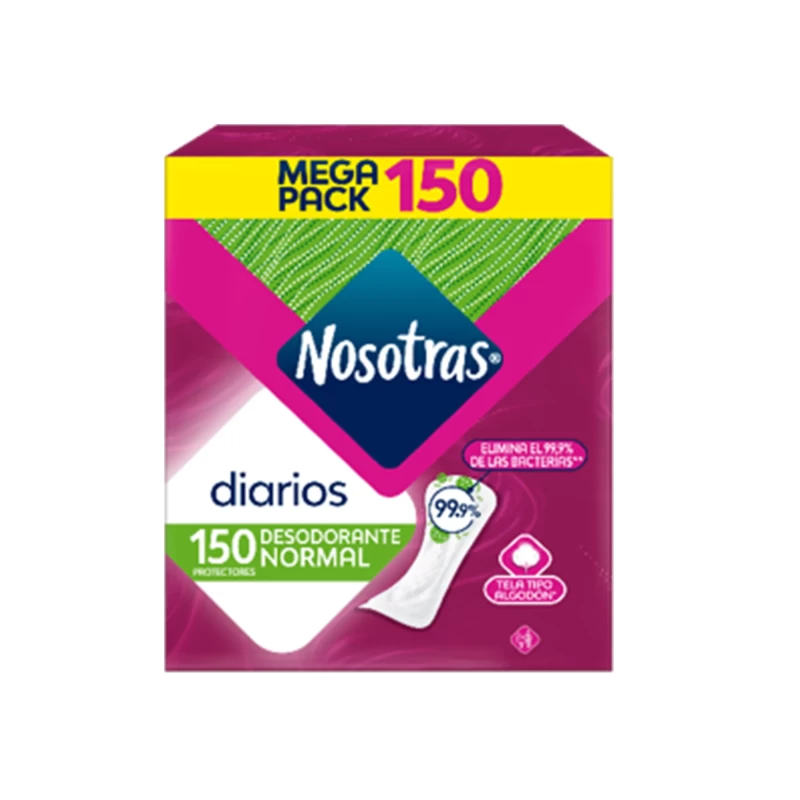 NOSOTRAS PROTEC.DIARIO NORMAL DESODORANTE X 15