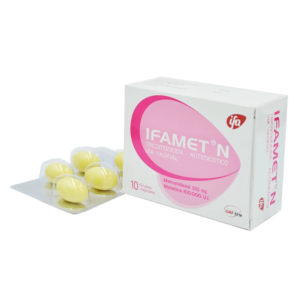 IFAMET N OVULOS X 10 NISTAT+METRON