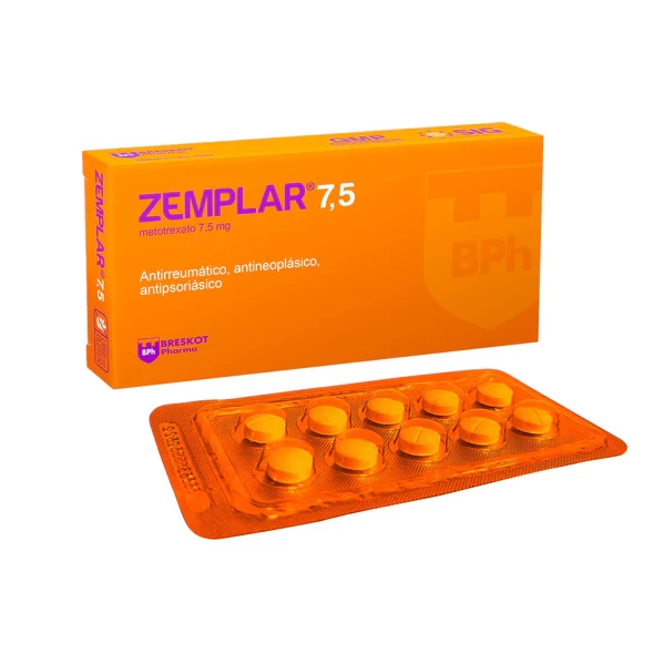 ZEMPLAR 7.5 X 10 COMP ( METROTEXATO)