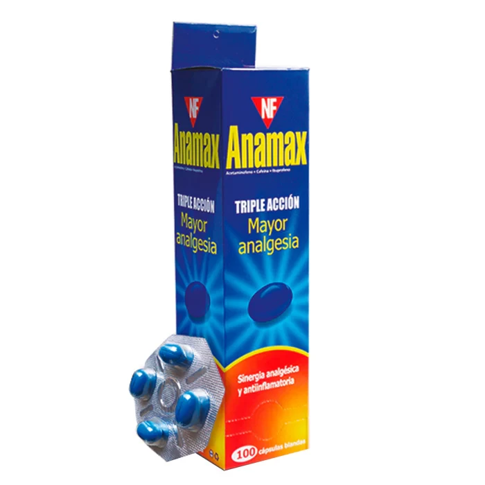 ANAMAX X unidad IBUPROFENO+CAFEINA