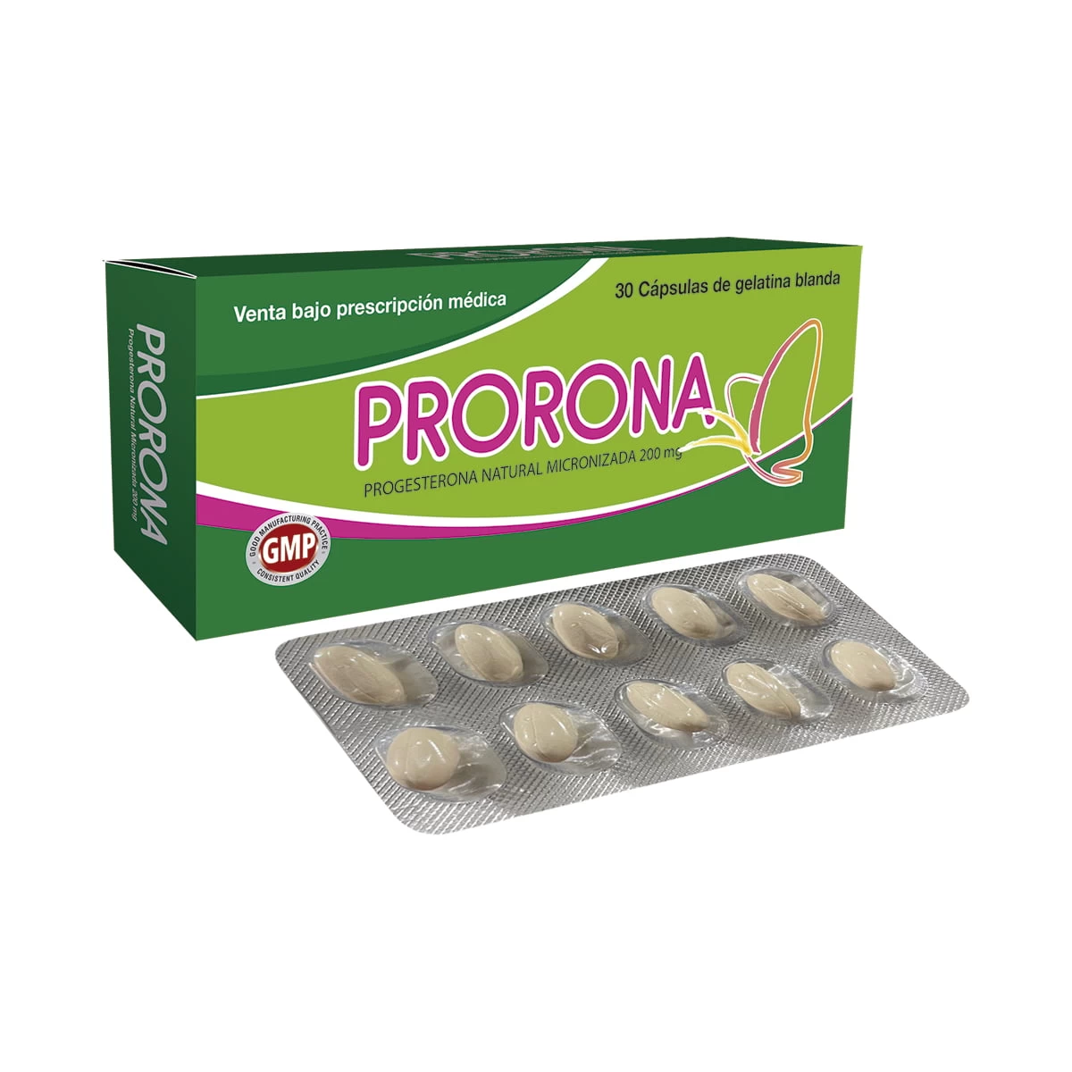 PRORONA X 30 CAP ( PROGESTERONA NATURAL MICRONIZADA 200 MG )